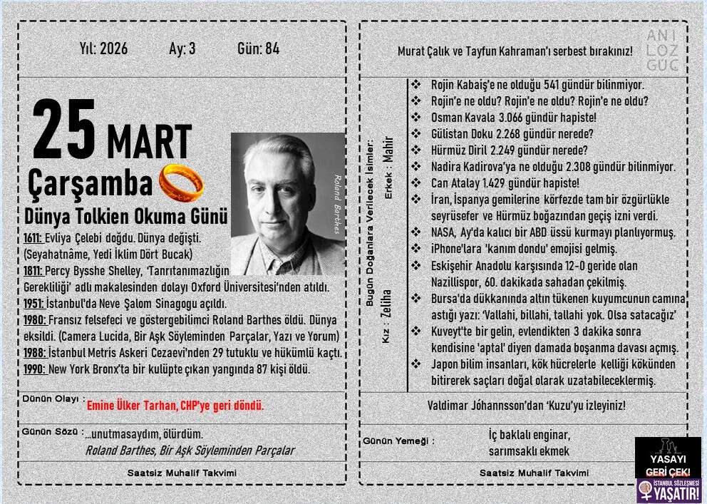 Dünya Tolkien Okuma Günü 1